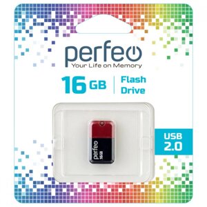 Perfeo USB 16GB M04 Red Mini Series в Ростовской области от компании Медиамир