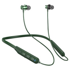 Гарнитура Bluetooth внутриканальная HOCO ES64 Easy Sound 200mAh, с шейной дугой Dark Green в Ростовской области от компании Медиамир