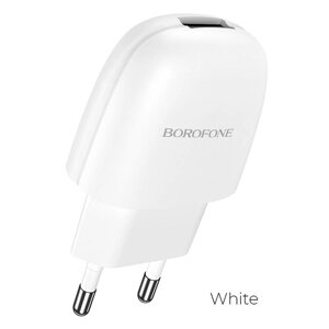 ЗУ Сетевое Borofon BA49A Vast power 1*USB , 2,1А, коробка белый