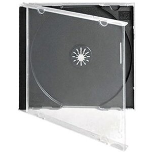 Коробки для дисков 1CD (черные) Тайвань