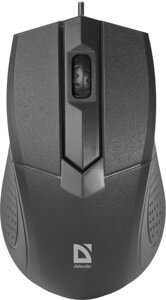 Мышь Defender Optimum MB-270 черный,3 кнопки,1000 dpi , коробка (52270)