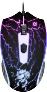 Мышь Defender игровая Thunderbolt GM-925 4 кнопки,1200-7200dpi , Переливающаяся подсветка (52925)