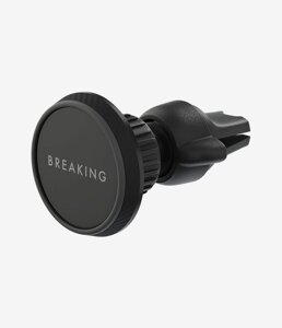 Держатель автомобильный магнитный Breaking CH-04 в решетку (Черный) (26202)