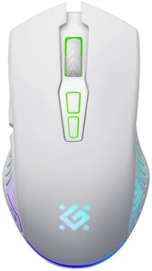 Мышь DEFENDER игровая беспроводная Pandora GM-502 белая,7кнопок,3200dpi, LED,500мАч бесшумная (52502)