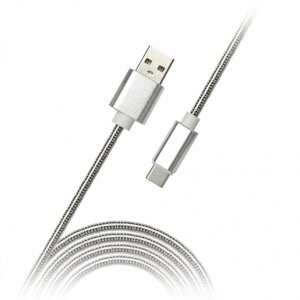 Кабель Smartbuy USB 2.0 - USB TYPE C, метал серебро , длина 1 м (iK-3112silver met)/60 в Ростовской области от компании Медиамир