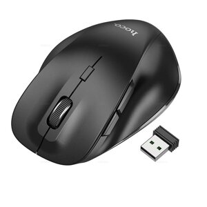 Мышь беспроводная+Bluetooth HOCO GM24 Mystic 6 кн.,1600Dpi ,2xAAA, блистер Black