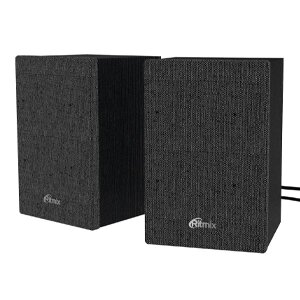 Колонки RITMIX 2.0 SP-2054w Black-Grey, 6Вт, USB МДФ+металл