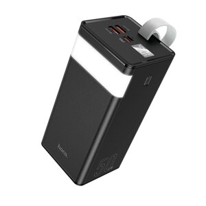 Внешний аккумулятор 50000mAh Hoco J86A Powermaster 2USB 3.0A 22.5W Li-pol батарея Black мс