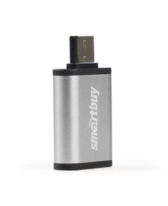 Адаптер Smartbuy OTG USB3.0 in - Type-C out серебристый (SBR-OTG05-S)