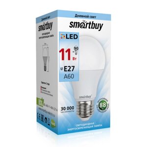 Светодиодная (LED) Лампа Smartbuy-A60-11W/4000/E27 (SBL-A60-11-40K-E27-A) в Ростовской области от компании Медиамир