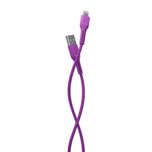 Кабель More choice USB - Lightning K16i 2.0A TPE 1м + держатель для кабеля (Purple)
