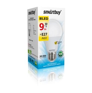 Светодиодная (LED) Лампа Smartbuy-A60-09W/3000/E27 (SBL-A60-09-30K-E27-N) в Ростовской области от компании Медиамир
