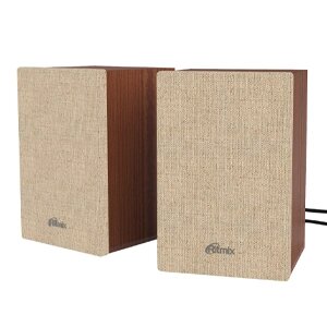 Колонки RITMIX 2.0 SP-2054w Brown-Beige, 6Вт, USB МДФ+металл