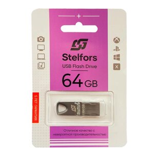 Stelfors USB 64GB 117 серия (металл чёрный) в Ростовской области от компании Медиамир
