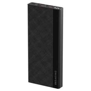 Внешний аккумулятор Breaking P211, 2USB+1TypeC, 10000mAh, 5.0A, 22.5W, PD, QC3.0 LED (Черный) (27211) !
