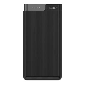 Внешний аккумулятор GOLF G90PD POWERGATE/ 10000 mAh/PD 20W+QC 18W/Type-C/Вы[: 3A, max 20W/Black