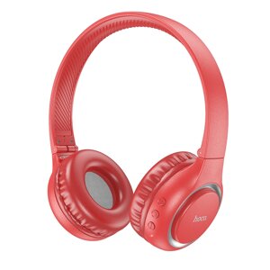 Гарнитура Bluetooth полноразмерная HOCO W41 Charm Bluetooth 5.3 200mah MP3 складные Red