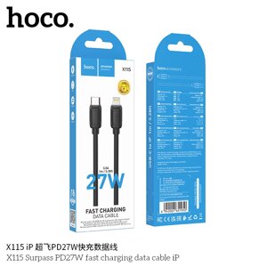 Кабель Lightning - TypeC HOCO X115ia 3.0A PD 27W 1.0м Black д в Ростовской области от компании Медиамир