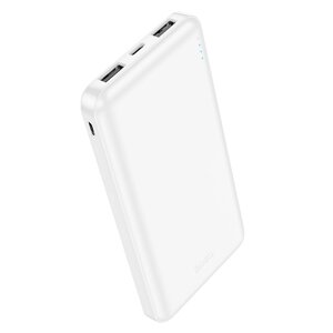Внешний аккумулятор Hoco J100 High-ranking 10000mAh 2USB 2.1A с LED-индикатором  White в Ростовской области от компании Медиамир