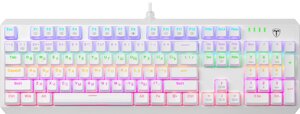 Клавиатура механическая T-Line игровая Axis RU, радужн, белый,104кн (72374)