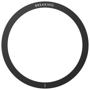 Держатель автомобильный магнитный Breaking Пластина-кольцо для MagSafe (Черный) (26800)