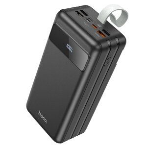 Внешний аккумулятор 60000mAh Hoco J86B Powermaster 4USB 3.0A 22.5W PD 20W+QC3.0 Li-pol бат. Black мc