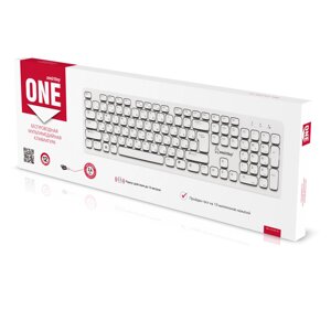 Клавиатура беспроводная мультимедийная Smartbuy ONE 252 белая (SBK-252AG-W)/20