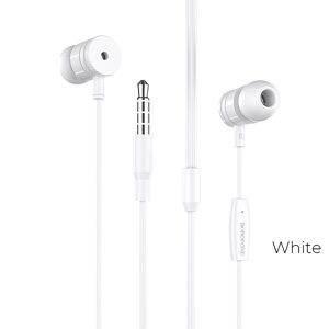 Гарнитура внутриканальная Borofone BM31 Mysterious Jack 3.5 mm White д