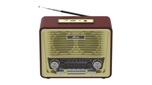 Радиоприемник RITMIX RPR-088 GOLD Ретро стиль, Bluetooth, FM/КВ/СВ, MP3, MicroSD, USB, AUX-in
