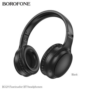 Гарнитура Bluetooth полноразмерная BOROFONE BO29 Fascinador BT5.4 200mah MP3 AUX Black в Ростовской области от компании Медиамир
