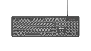 Клавиатура с подсветкой RITMIX RKB-214BL Black, мембранная,