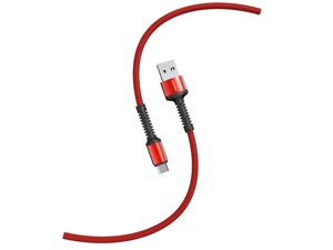 Кабель Smartbuy S26 MicroUSB 3.0 А, QC , нейл.,1 м, красный (iK-12-S26r)