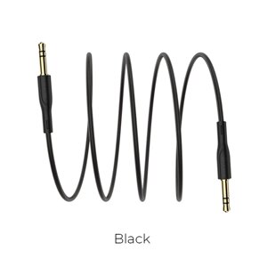 Кабель AUX BOROFONE BL1 Audiolink, AUX, Jack 3,5 - Jack 3,5, TPE 1 м, Black