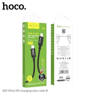 Кабель Lightning - TypeC HOCO X89ai 3.0A PD 20W нейлон 1.0м Black д в Ростовской области от компании Медиамир