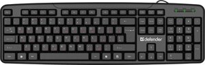 Клавиатура Defender Astra HB-588 RU, черный, полноразмерная, влогоустойчивая (45588)
