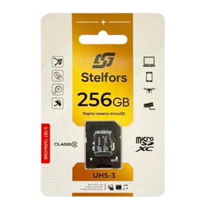 STELFORS micro SDHC 256GB Class10 UHS-3 (с адаптером SD) в Ростовской области от компании Медиамир