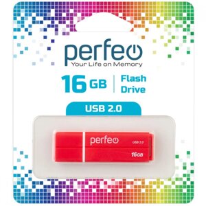 Perfeo USB 16GB C01G2 Red