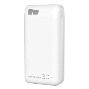 Внешний аккумулятор More Choice PB52-30 30000mAh 2USB 2.1A + LED-фонарик (White)