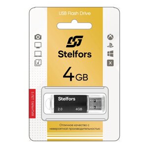Stelfors USB 4GB CORSAIR серия (метал. черный) в Ростовской области от компании Медиамир