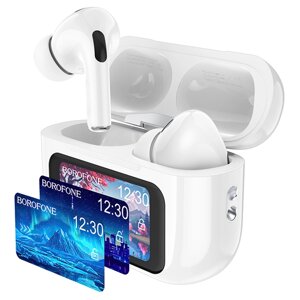 Гарнитура Bluetooth TWS Borofone BW76 с шумоподавлением и сенсорным экраном  White мс в Ростовской области от компании Медиамир