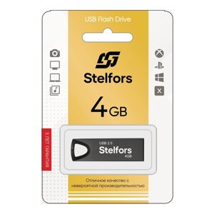 Stelfors USB 4GB 117 серия (металл, черный)