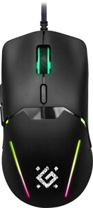 Мышь Defender игровая Longshot GM-533 Rainbow,6кнопок,3600dpi, черный (52533)