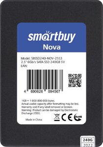 Накопитель 2,5" SSD Smartbuy Nova 240GB SATA3 TLC