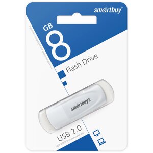 Smart Buy USB 8GB Scout White