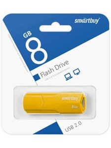 Smart Buy USB 8GB CLUE Yellow в Ростовской области от компании Медиамир