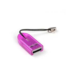 Картридер микро Smartbuy, USB 2.0 - MicroSD, 710 фиолетовый (SBR-710-F)