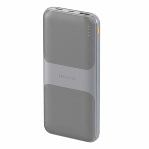 Внешний аккумулятор Breaking P204, 1USB+1TypeC, 10000 mAh, 3.0A, 20W, PD, QC3.0 (Графит) (27239) Р
