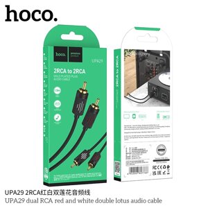 Кабель  2*RCA - 2*RCA HOCO UPA29 , нейлон 1.5 м, Black п в Ростовской области от компании Медиамир