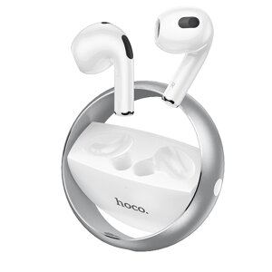 Гарнитура Bluetooth TWS HOCO EW23 с металлическим кольцом Silver