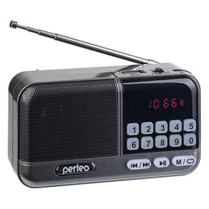 Радиоприемник Perfeo ASPEN FM+ 87.5-108МГц/ MP3/ питание USB или 18650/черный (PF_B4059)